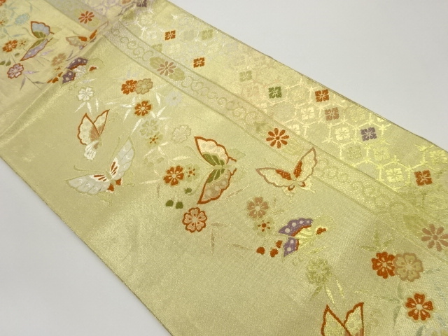 JAPANESE FUKURO OBI / WOVEN WEEPING SAKURA